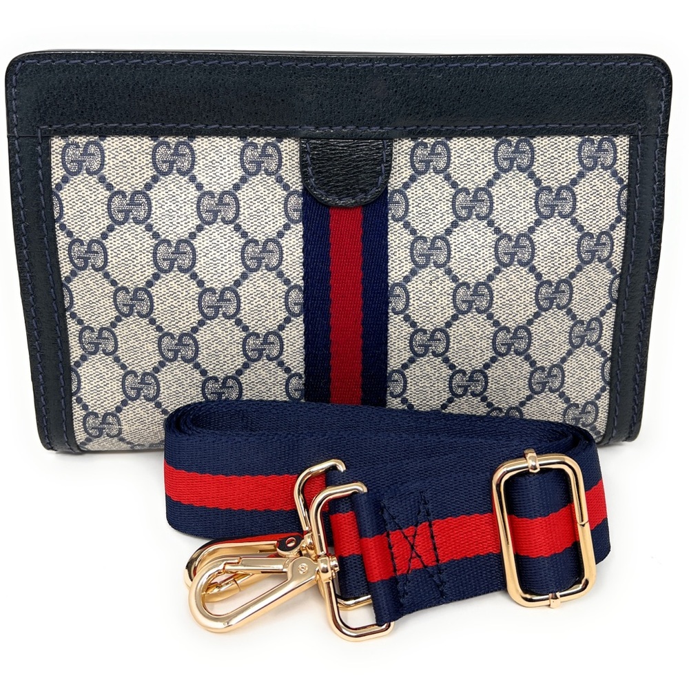 Gucci Clutch Crossbody Ophidia Sherry Line Vintage Small